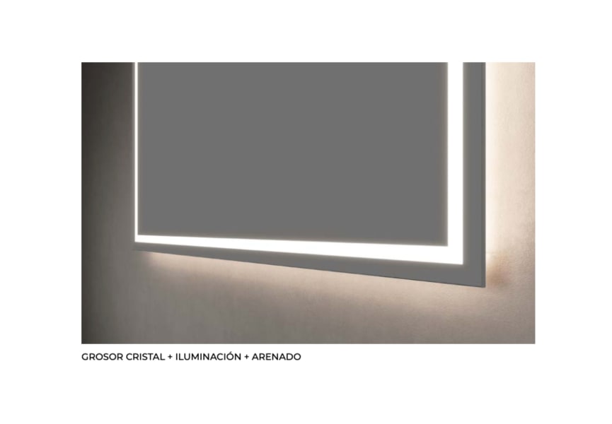 Espejo de baño con luz LED Francia Ledimex detalle 6