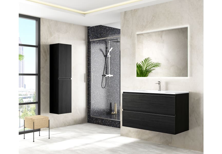 Conjunto mueble de baño Bruntec Roma 4 cajones 120 cm