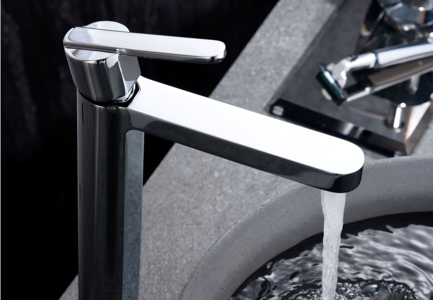 Pack Grifo de lavabo caño alto Roma Imex + Válvula click-clack detalle 5