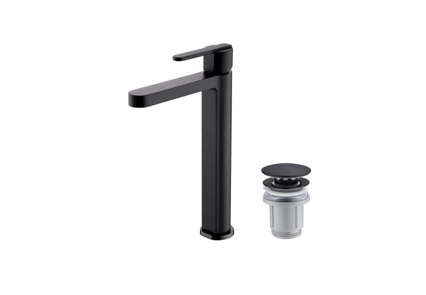 Pack Grifo de lavabo caño alto Roma Imex + Válvula click-clack principal 1