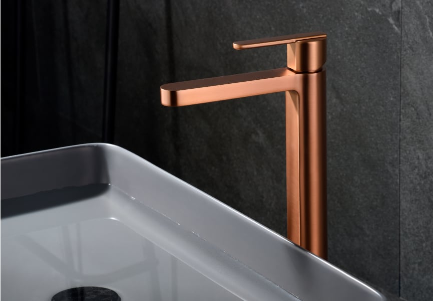 Pack Grifo de lavabo caño alto Roma Imex + Válvula click-clack detalle 6