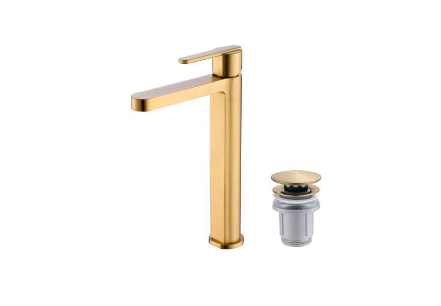 Pack Grifo de lavabo caño alto Roma Imex + Válvula click-clack principal 2