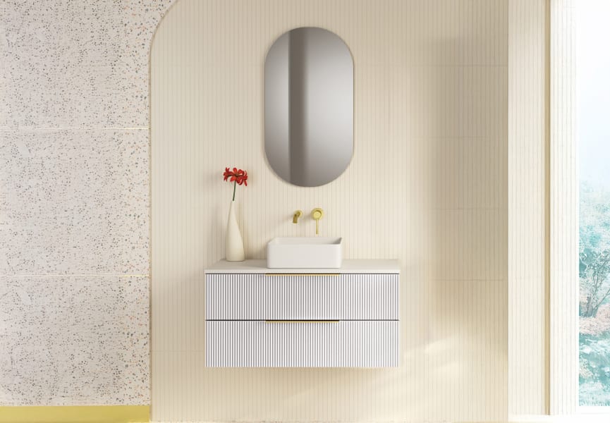 Mueble de baño con encimera de solid surface Soho Bruntec principal 2