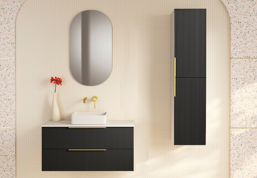 Mueble de baño con encimera de solid surface Soho Bruntec principal 1