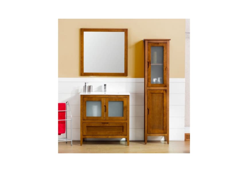 Conjunto mueble de baño con lavabo de Bruntec Timor 100 cm