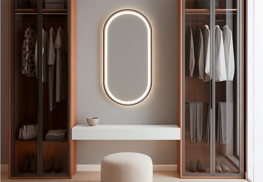 Espejo de baño con luz LED Aris Bruntec principal 1