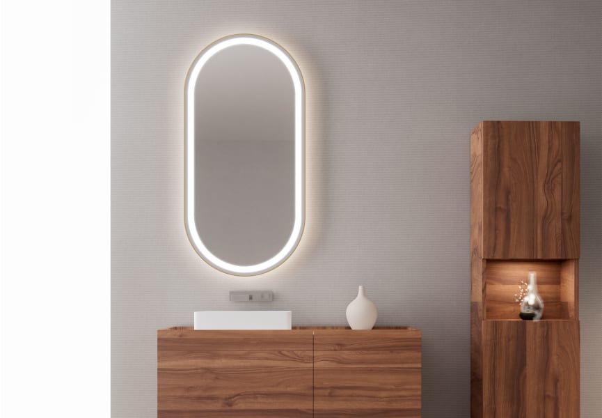 Espejo de baño con luz LED Aris de Bruntec principal 0