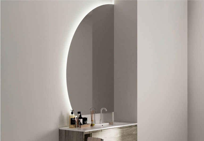 Espejo de baño con luz LED Ciro Bruntec ambiente 1