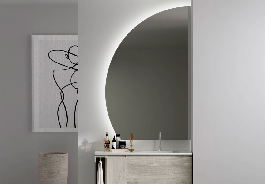 Espejo de baño con luz LED Ciro Bruntec principal 0