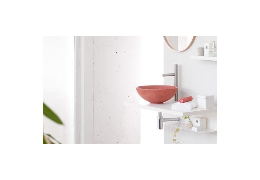 Lavabo sobre encimera Microcement Bathco ambiente 3