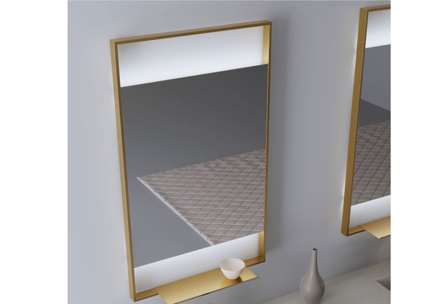 Espejo de baño con luz LED Elan de Bruntec detalle 2
