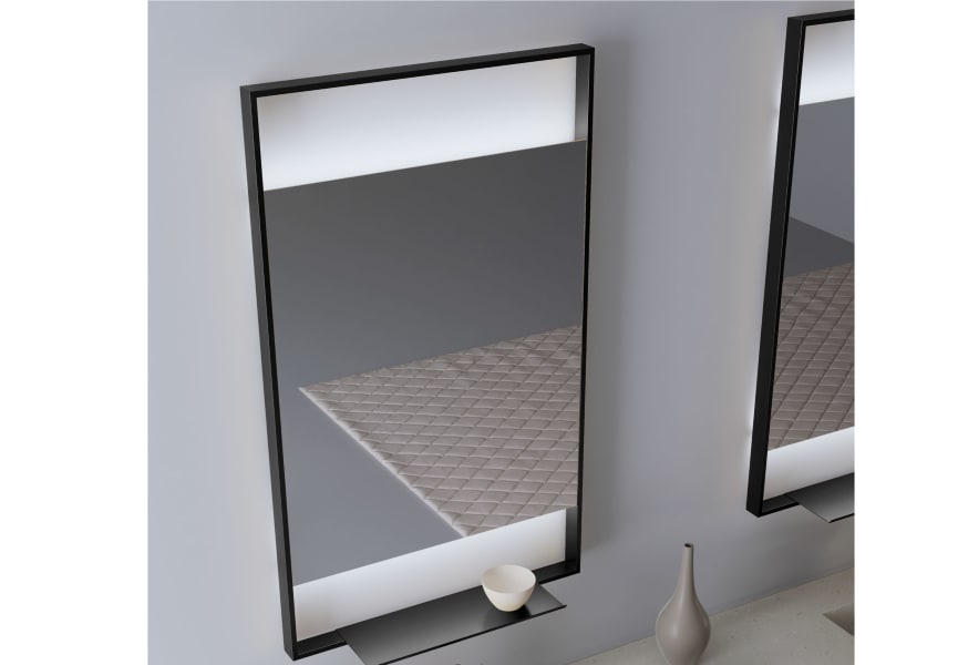 Espejo de baño con luz LED Elan de Bruntec detalle 1