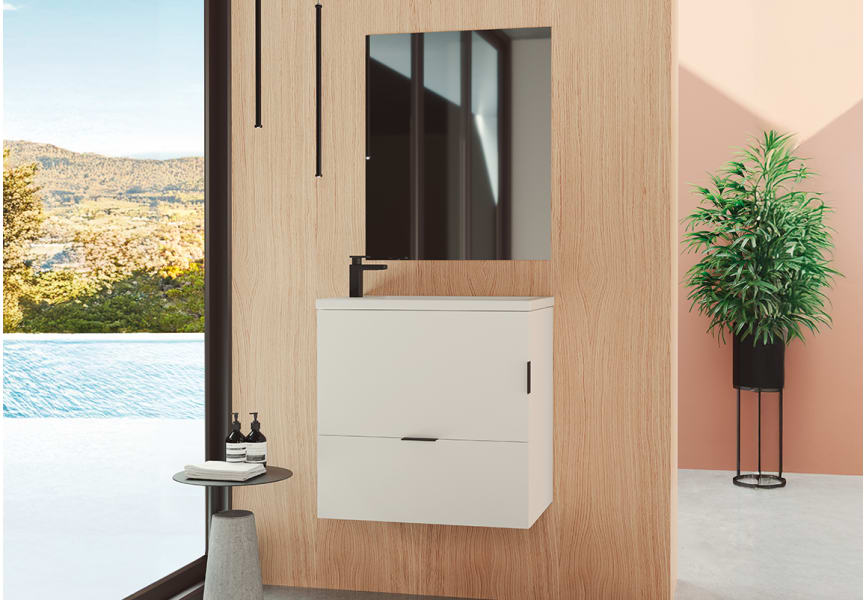 Conjunto mueble de baño fondo reducido 35 cm Petit Campoaras principal 0