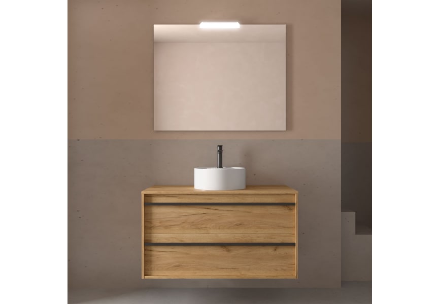 Mueble de baño con encimera de madera Attila Salgar Ambiente 32