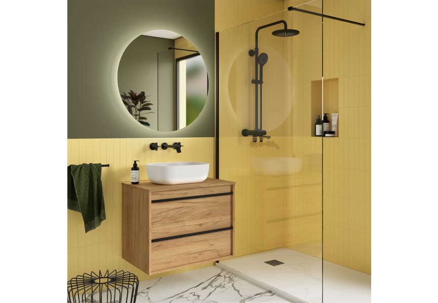 Mueble de baño con encimera de madera Attila Salgar ambiente 16