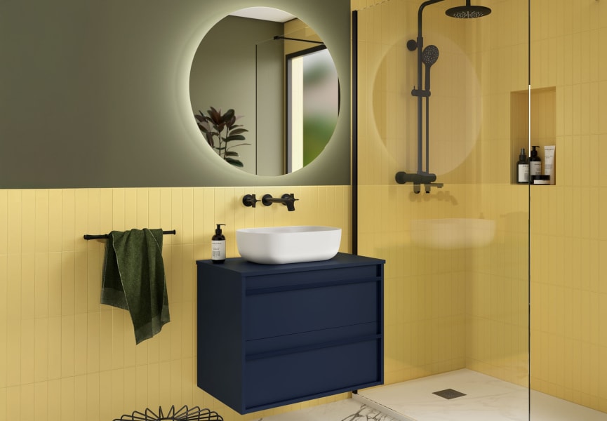 Mueble de baño con encimera de madera Attila Salgar ambiente 11