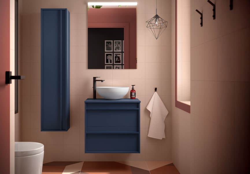 Mueble de baño con encimera de madera Attila Salgar principal 2