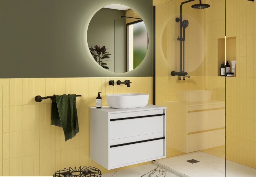 Mueble de baño con encimera de madera Attila Salgar ambiente 17