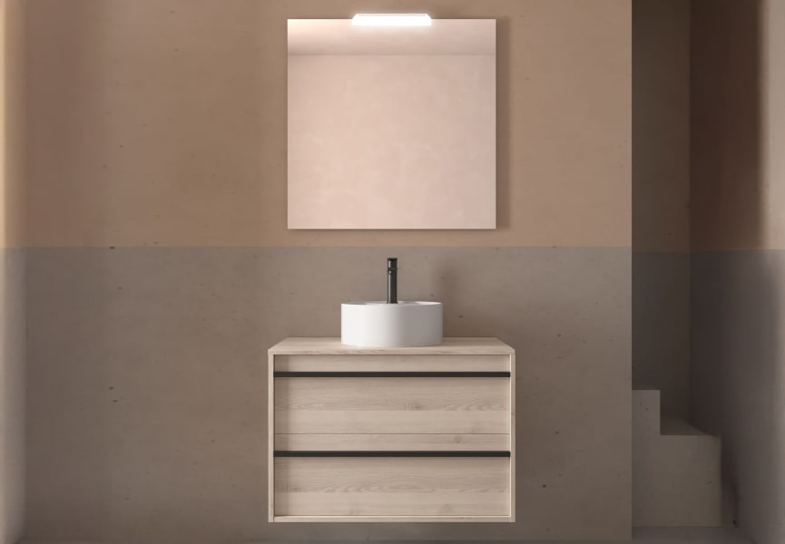 Mueble de baño con encimera de madera Attila Salgar ambiente 21