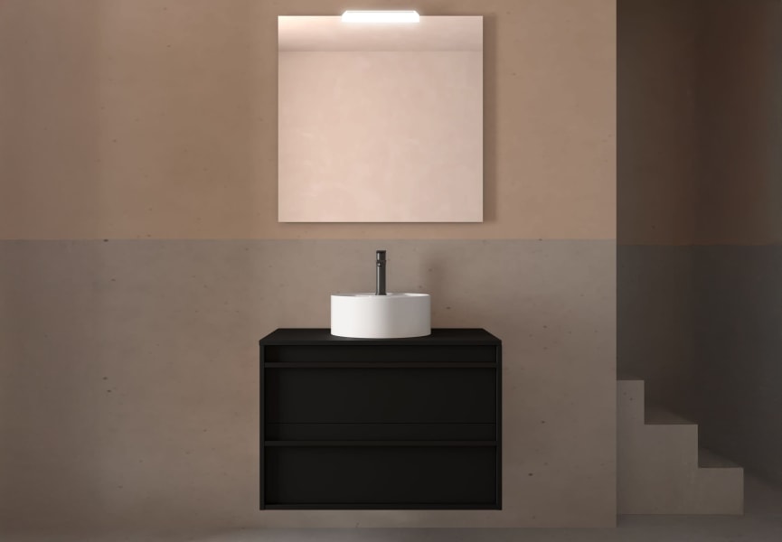 Mueble de baño con encimera de madera Attila Salgar ambiente 19