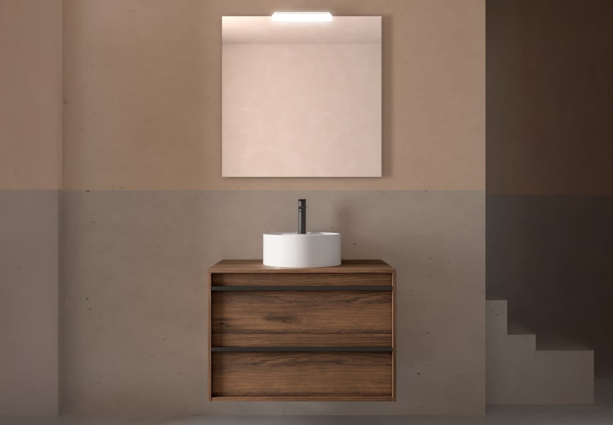 Mueble de baño con encimera de madera Attila Salgar ambiente 22