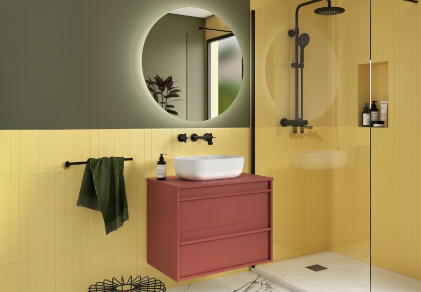 Mueble de baño con encimera de madera Attila Salgar ambiente 15