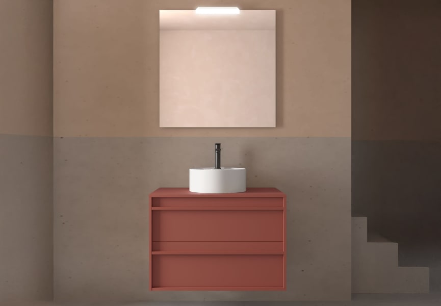 Mueble de baño con encimera de madera Attila Salgar ambiente 23