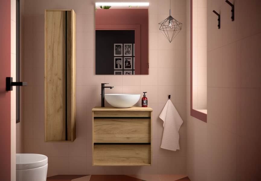 Mueble de baño con encimera de madera Attila Salgar principal 0