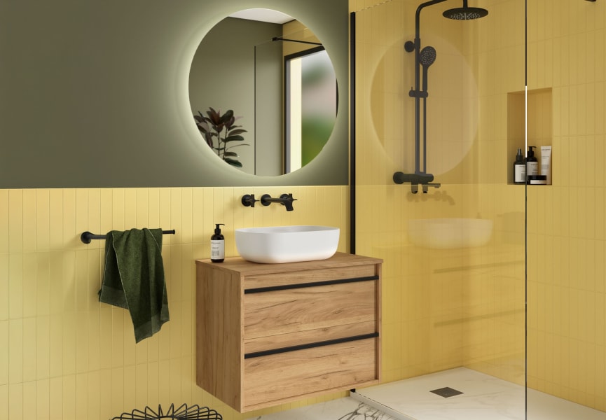 Mueble de baño con encimera de madera Attila Salgar ambiente 16