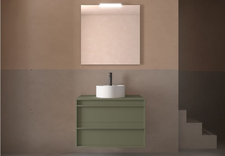Mueble de baño con encimera de madera Attila Salgar ambiente 18