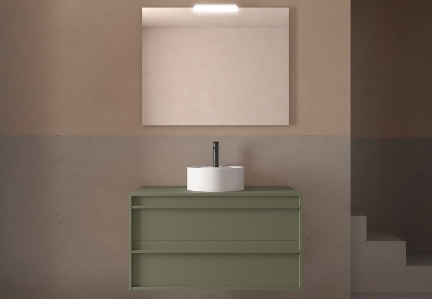 Mueble de baño con encimera de madera Attila Salgar ambiente 26