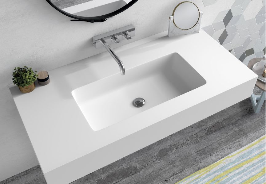 Lavabo suspendido Ibiza Bruntec ambiente 3