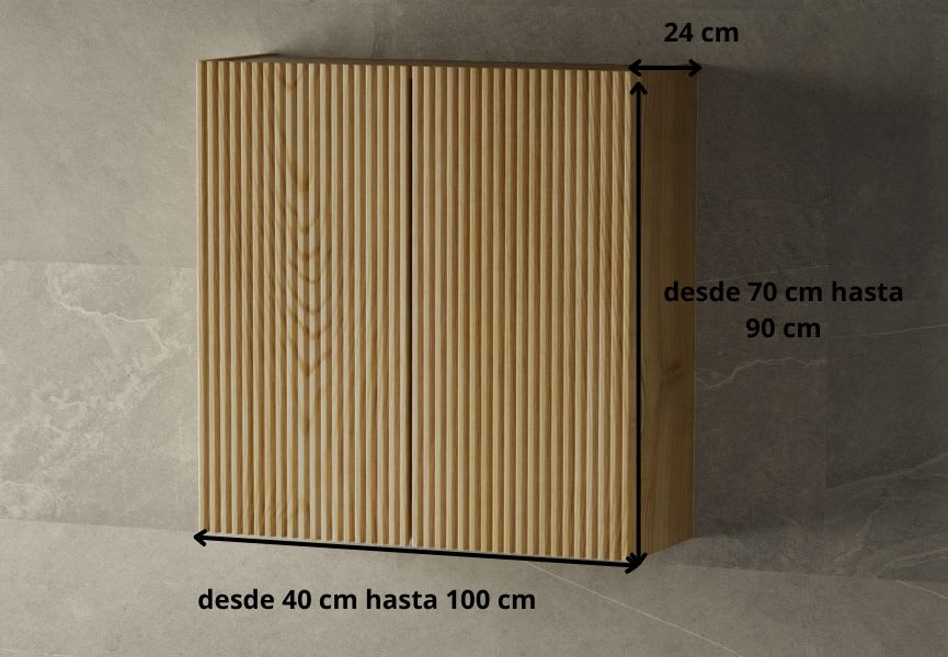 Colgar doble 2 puertas madera maciza Alpes Bruntec croquis 6