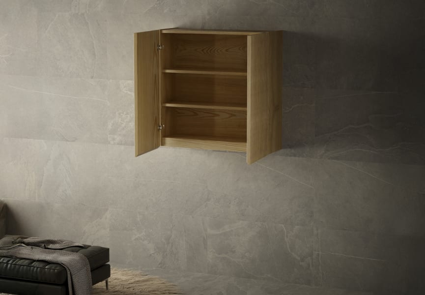 Colgar doble 2 puertas madera maciza Alpes Bruntec detalle 4