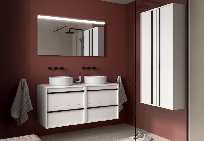 Mueble de baño con encimera de madera Attila Salgar principal 2