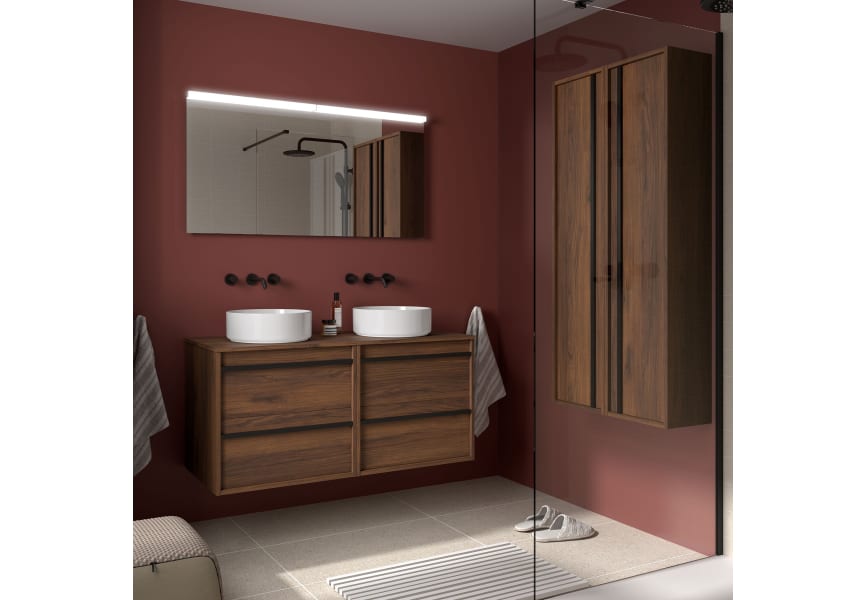 Mueble de baño con encimera de madera Attila Salgar principal 1