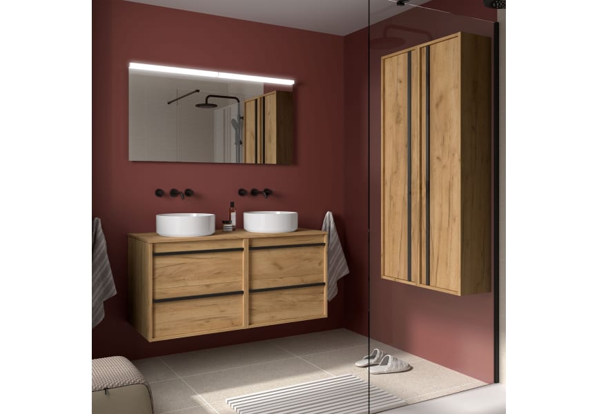 Mueble de baño con encimera de madera Attila Salgar principal 6
