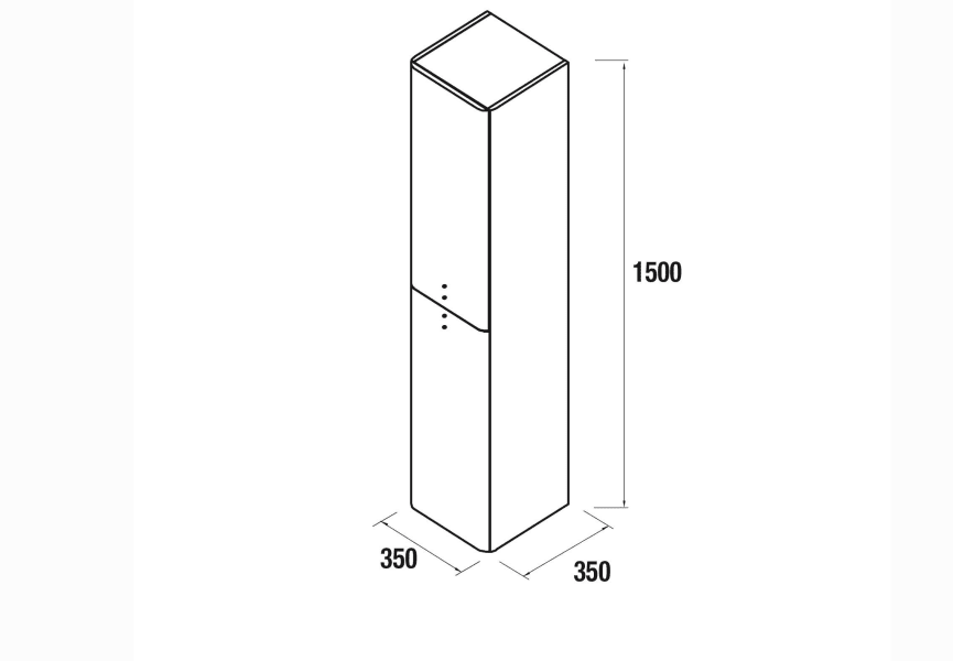 Columna de baño Uniiq Salgar croquis 18