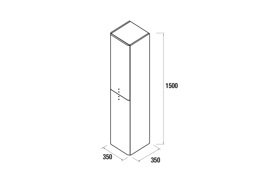 Columna de baño Uniiq Salgar croquis 22