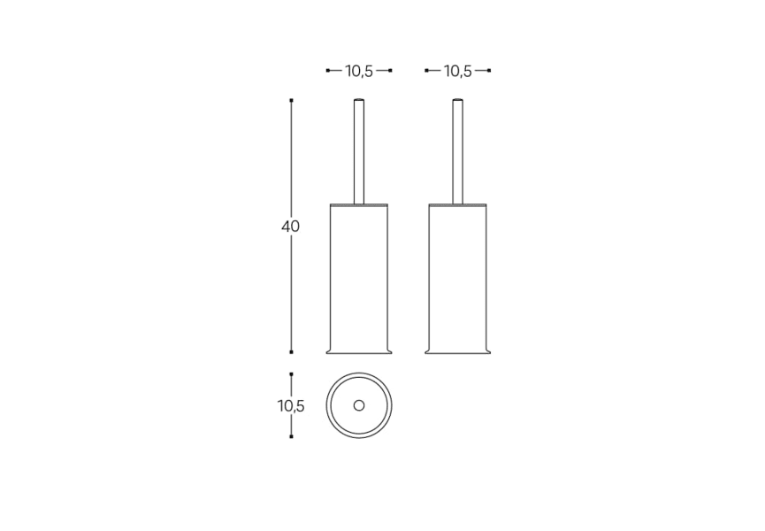 Escobillero de baño Geyser de Cosmic croquis 6