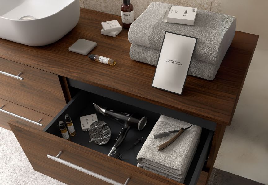 Mueble de baño con encimera Silane Salgar detalle 4