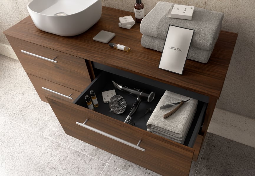 Mueble de baño con encimera Silane Salgar detalle 4