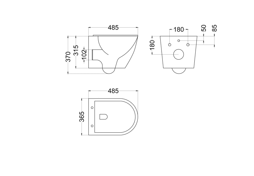 Inodoro Lisboa Bruntec croquis 5
