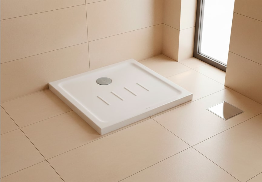 Plato de ducha de cerámica Waterline Unisan principal 0