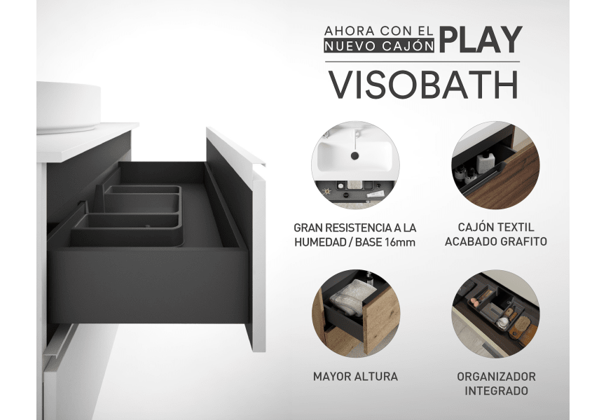 Conjunto mueble de baño Vision Viso Bath detalle 7