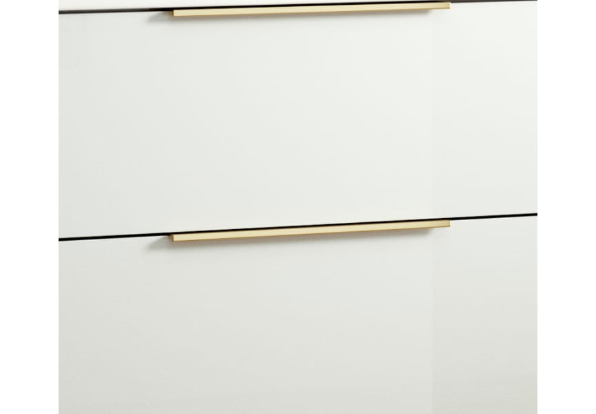 Conjunto mueble de baño fondo reducido 41cm Comet tirador dorado Coycama detalle 5