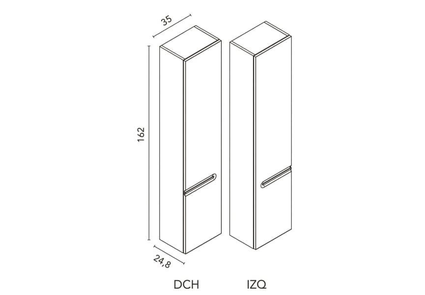 Columna de baño Econic Royo croquis 5