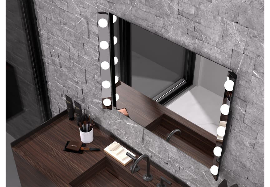 Espejo de baño con luz iluminaria Hollywood Eurobath principal 0