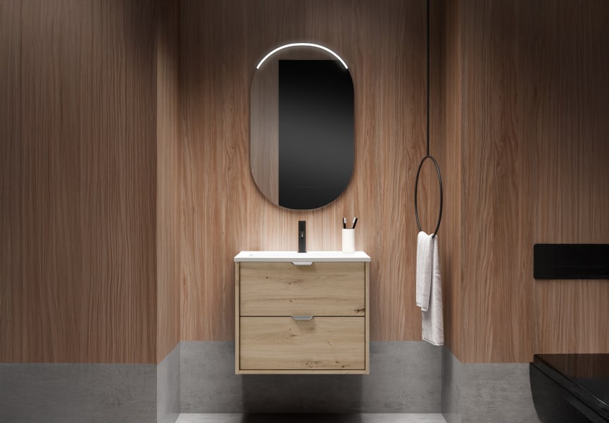 Conjunto mueble de baño fondo reducido 35.5 cm Midi Visobath principal 12