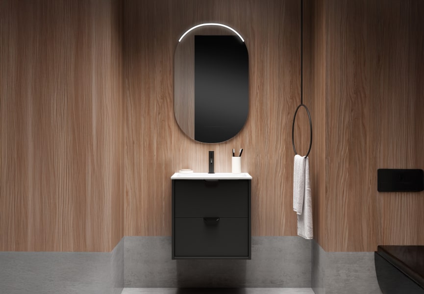 Conjunto mueble de baño fondo reducido 35.5 cm Midi Visobath principal 11